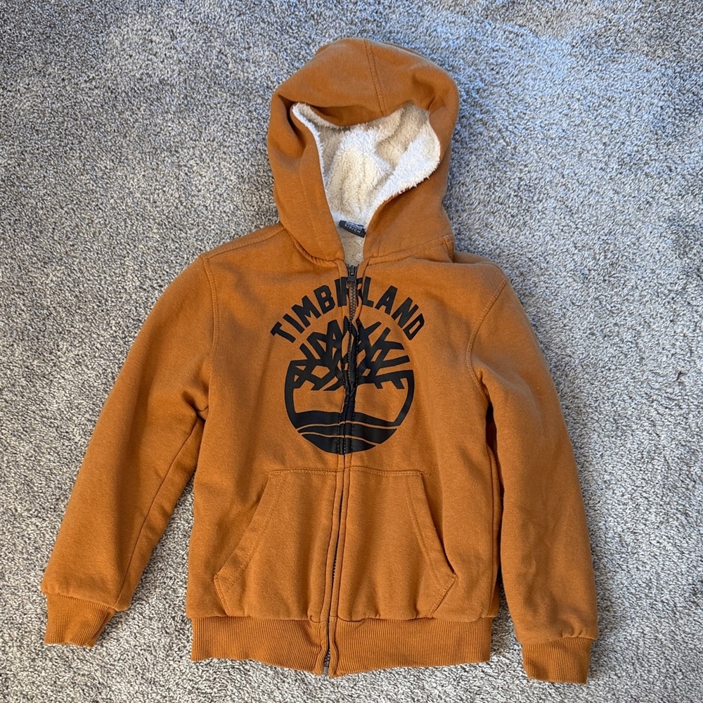 Timberland Kids Tan Hoodie Jacket
